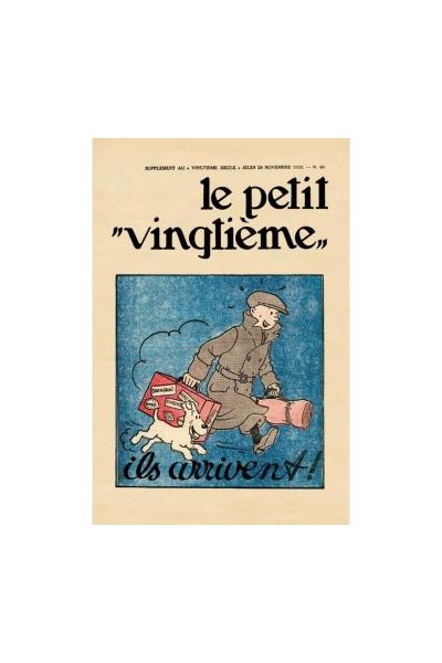 Tintin Poster Le Petit Vingtieme Nº 48