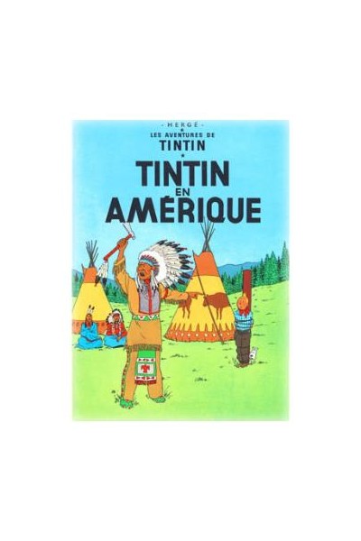 Tintin Poster Portada Tintin En Amerique