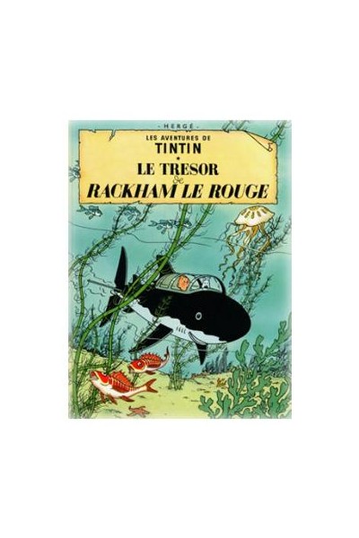 Tintin Poster Portada Tintin Le Tresor De Rackham Le Rouge