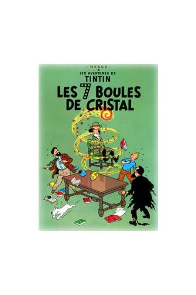 Tintin Poster Portada Tintin Les 7 Boules De Cristal