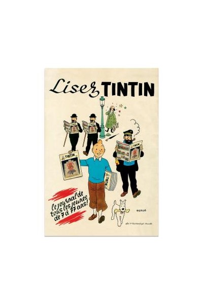 Tintin Poster Lisez