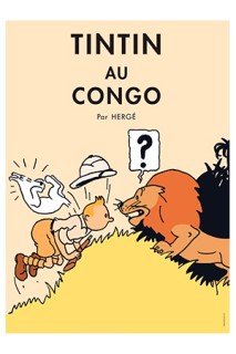 Tintin Poster Portada Tintin Au Congo - Color