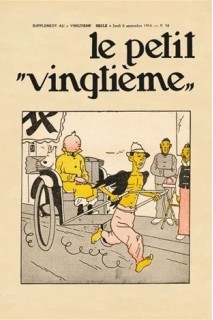 Tintin Poster Le Petit Vingtieme Le Lotus Bleu Vingtieme Nº 36