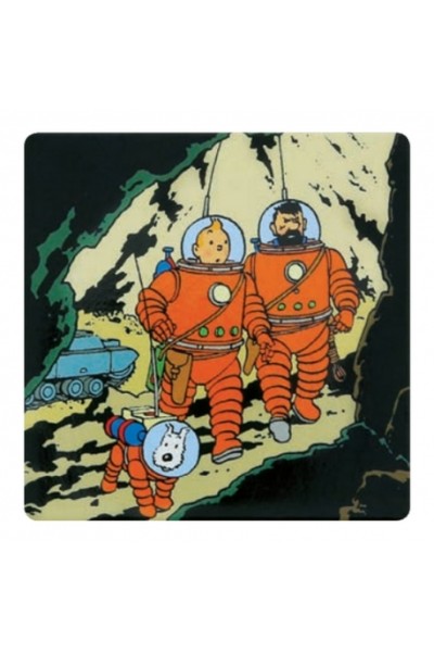 Tintin Iman Tintin Haddock Y Milu En La Luna