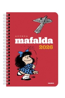 Agenda 2026 Mafalda Anillada Columnas Rojo