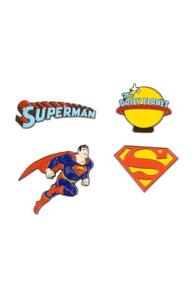 DC Comics - Set De 4 Pins Superman
