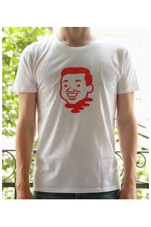 Joan Cornella Camiseta Blanca Fancy Face - L