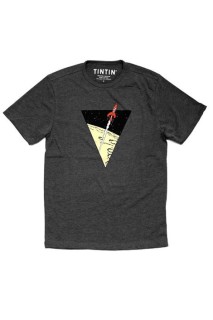 Tintin Camiseta Triangulo Cohete Xl