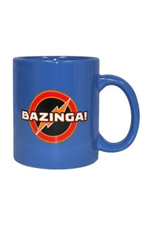The Big Bang Theory Taza Bazinga Azul Ceramica