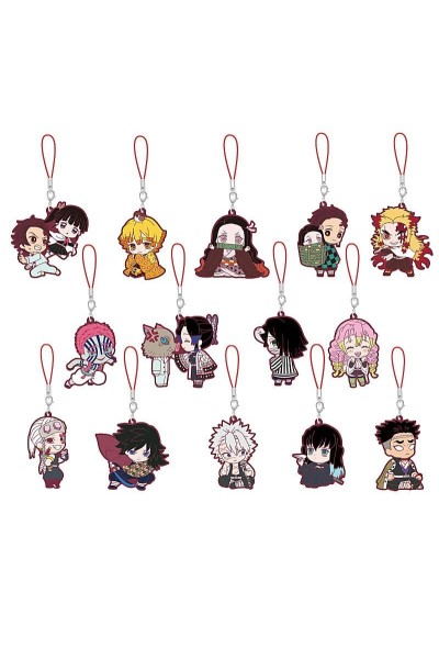 KIMETSU NO YAIBA CAPSULE RUBBER MASCOT SET COMPLETO