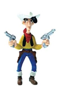 Llavero Lucky Luke Con Dos Pistolas