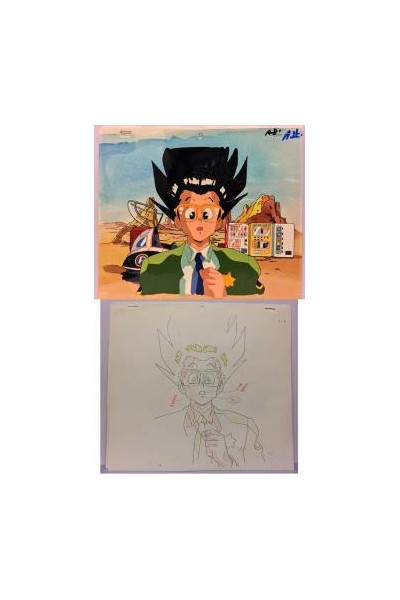 Pink The Rain Jack Story Cel Cobalt Blue Animation Cel + Douga