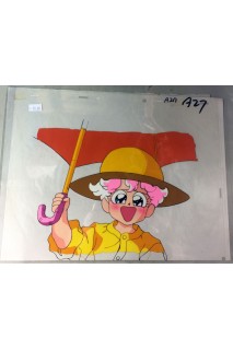 Pink The Rain Jack Story Cel Pink Paraguas Riendo Animation Cel + Douga