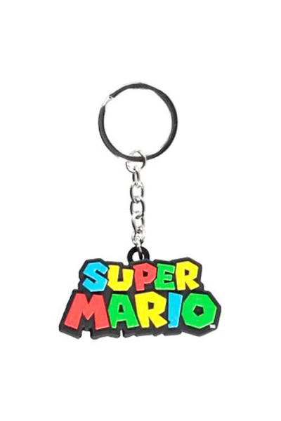 Super Mario Llavero Logo 3D
