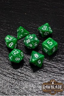 Dice Set Rawblade Marble Green Dice Set