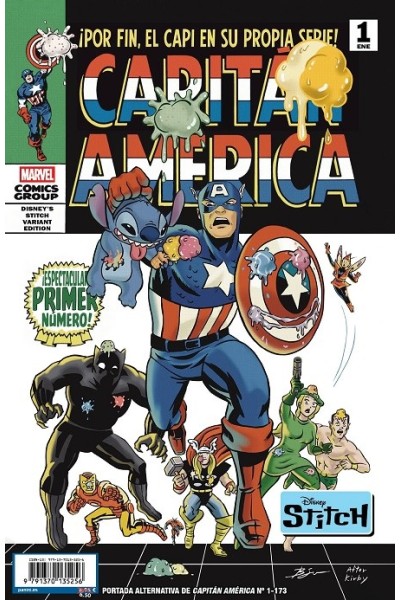 CAPITAN AMERICA 01 (173) PORTADA ALTERNATIVA STITCH