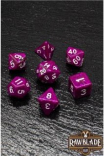 Dice Set Rawblade Marble Purple