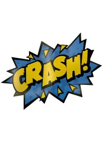 ONOMATOPEYA GIGANTE CRASH! AZUL Y AMARILLO