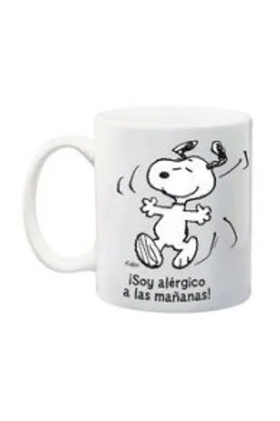 TAZA PEANUTS: ¡SOY ALERGICO A LAS MAÑANAS!