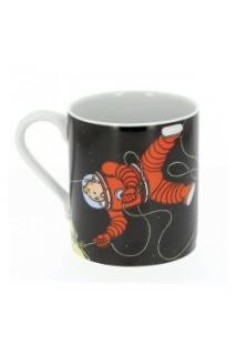 TINTIN TAZA TINTIN Y HADDOCK ASTRONAUTAS