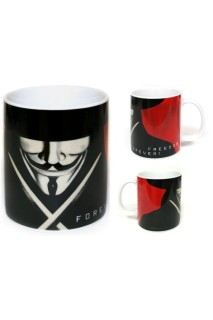V De Vendetta Freedom Taza Ceramica