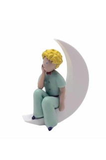 PRINCIPITO SENTADO EN LA LUNA FIGURA PVC 6CM