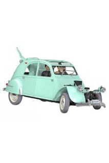 TINTIN COCHE LA 2 CV CASSÉE