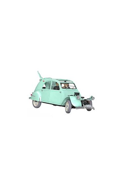 TINTIN COCHE LA 2 CV CASSÉE