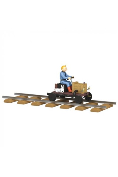 TINTIN COCHE LA DRAISINE A MOTEUR