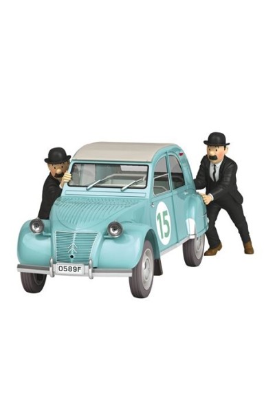 TINTIN COCHE LA 2CV DU RALLY
