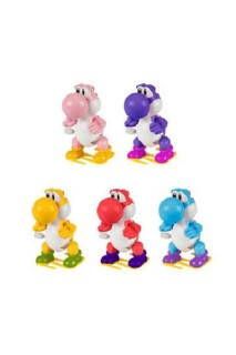 Super Mario Bros - Figura Yoshi a Cuerda (Colores Variados) Figura Aleatoria