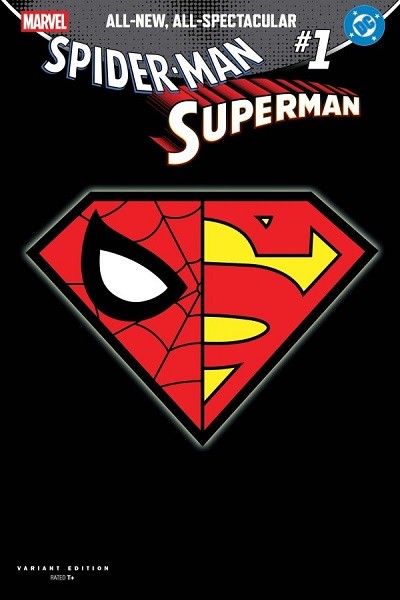 Marvel / DC: Spider-Man/Superman (Inglés) 01 Logo Mashup Variant Cover
