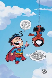 Marvel / DC: Spider-Man/Superman (Inglés) 01 Skottie Young Variant Cover
