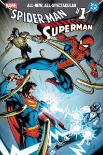 Marvel / DC: Spider-Man/Superman (Inglés) 01 Mark Bagley Foil Variant Cover