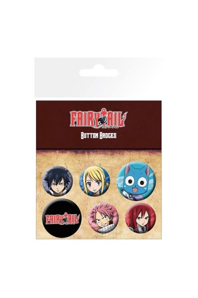 Fairy Tail Pack de Chapas