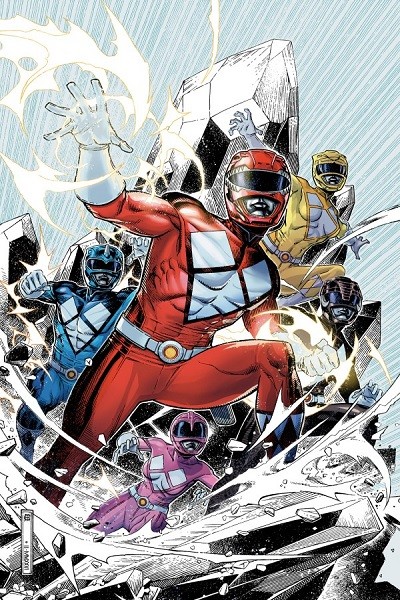 Mighty Morphin Power Rangers (Inglés) 01 Jim Cheung Foil Virgin Variant Cover E