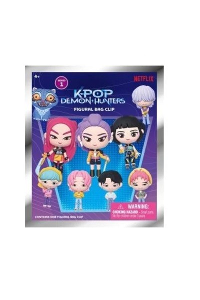K-Pop Demon Hunters - Llavero Bag Clip 3D Foam - 1 Sobre Sorpresa
