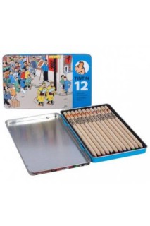 Tintin - Estuche Metálico De Lápices De Colores - Loto