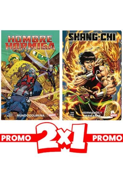 Marvel 2x1 Hombre Hormiga: Mundo Colmena + Shang-Chi 01