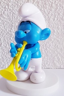 Figura Pitufos - Pitufo Con Trompeta
