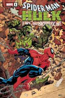 Spider-Man/Hulk · Fire And Brimstone (Inglés) 01 Ryan Stegman Variant Cover