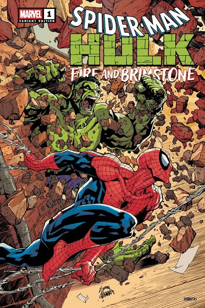 Spider-Man/Hulk · Fire And Brimstone (Inglés) 01 Ryan Stegman Variant Cover