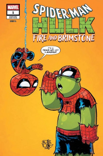 Spider-Man/Hulk · Fire And Brimstone (Inglés) 01 Scottie Young Variant Cover