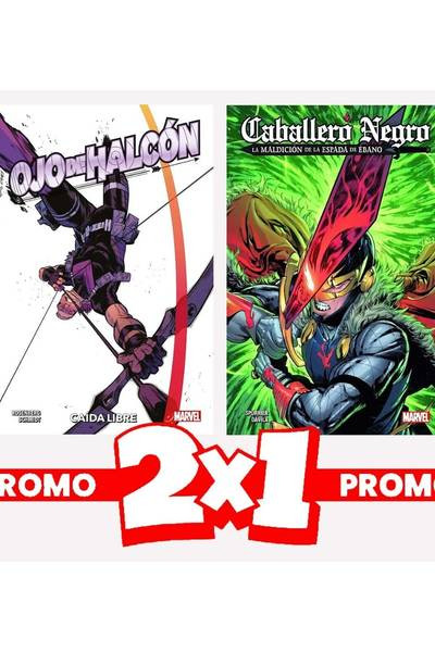 Marvel 2x1 Ojo De Halcón: Caída Libre + Caballero Negro: La Maldición De La Espada De Ébano