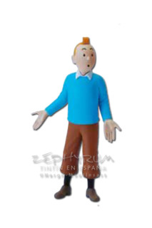 TINTIN LLAVERO MANOS ABIERTAS 8.5 CM