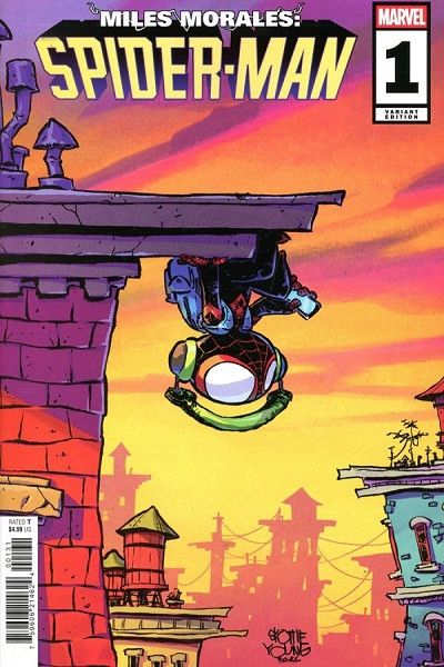 Miles Morales: Spider-Man (Inglés) 01 Skottie Young Variant Cover