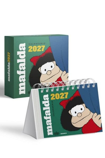 Calendario 2027 Mafalda Escritorio Verde Con Caja