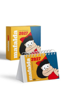 Calendario 2027 Mafalda Escritorio Amarillo Con Caja