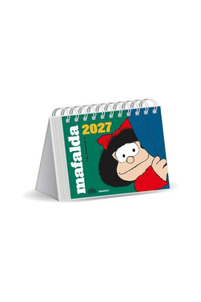 Calendario 2027 Mafalda Escritorio Verde