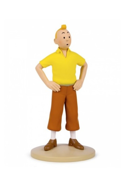 TINTIN RESINA Polo Amarillo - Escala 13 cm